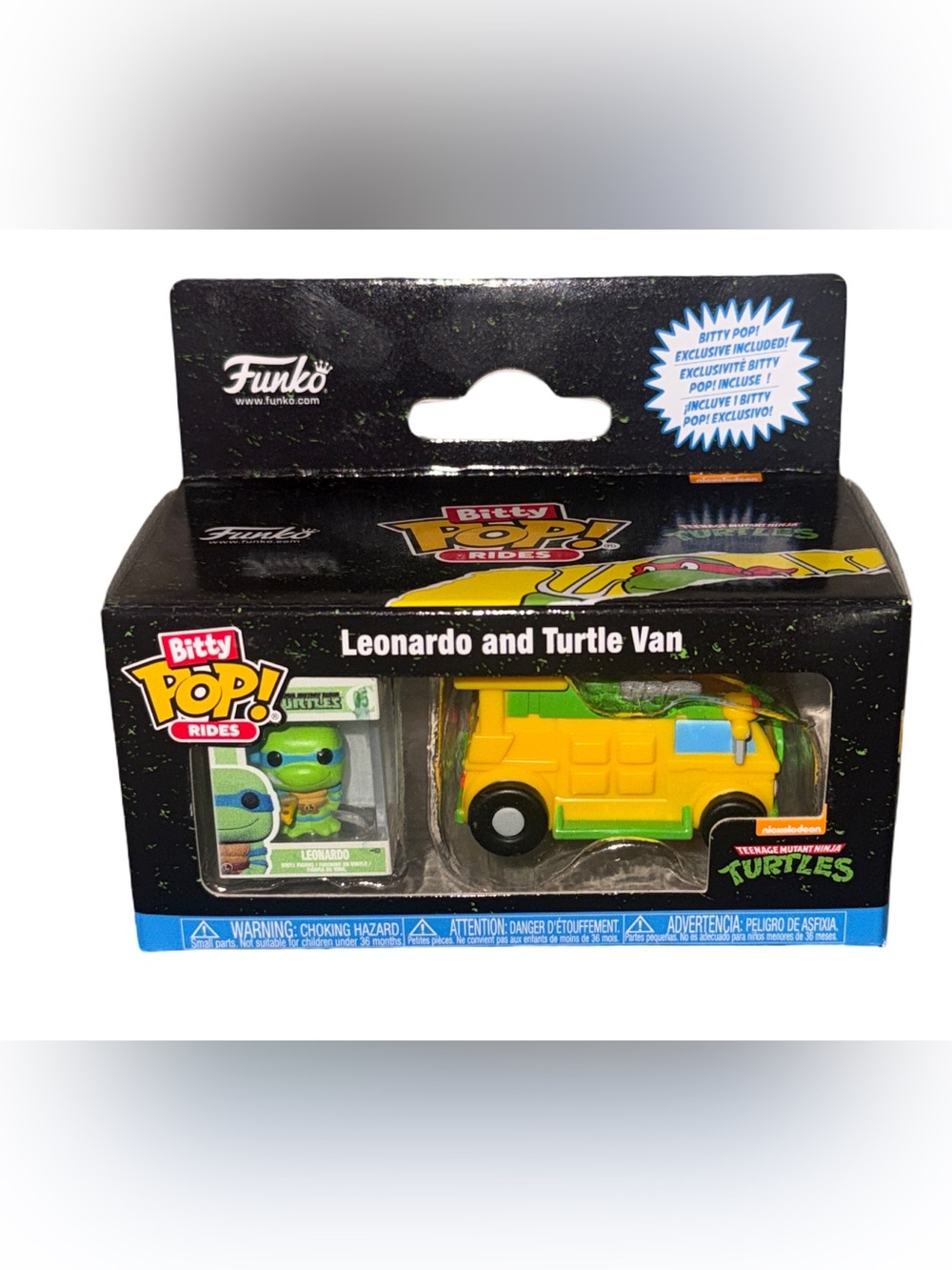 2024 Funko Bitty Pop! Rides Leonardo with Yellow & Green Turtle Van
New in Box